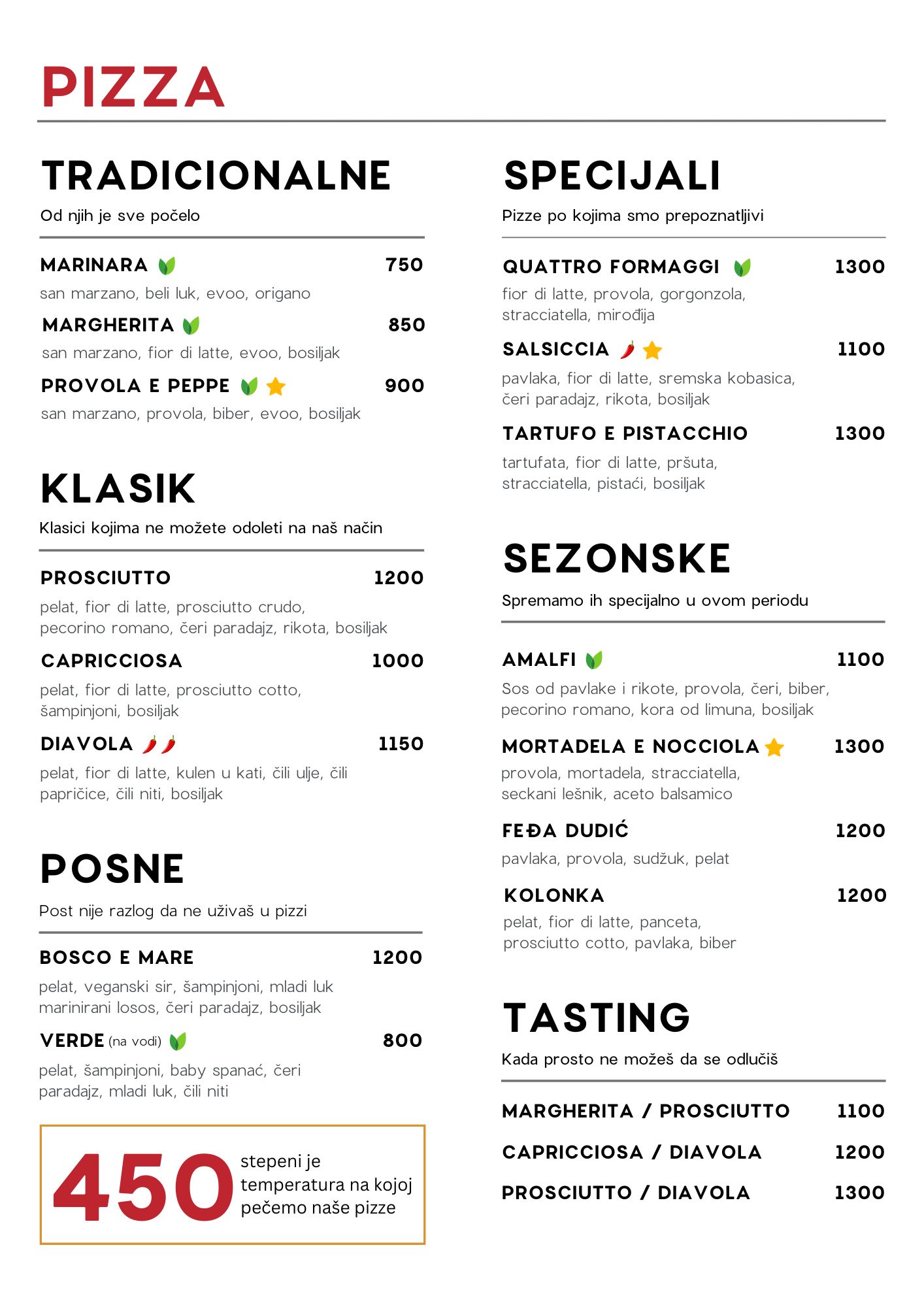 menu food